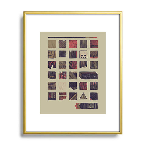 Hector Mansilla Swatches Metal Framed Art Print