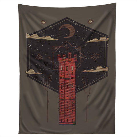 Hector Mansilla The Crimson Tower Tapestry