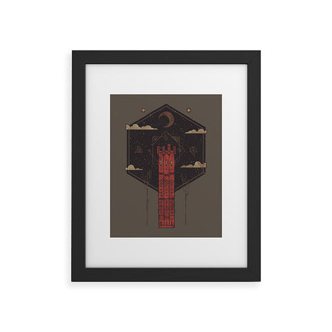 Hector Mansilla The Crimson Tower Framed Art Print