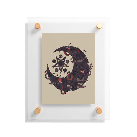 Hector Mansilla The Dark Moon Compels You Floating Acrylic Print