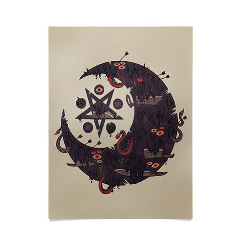 Hector Mansilla The Dark Moon Compels You Poster