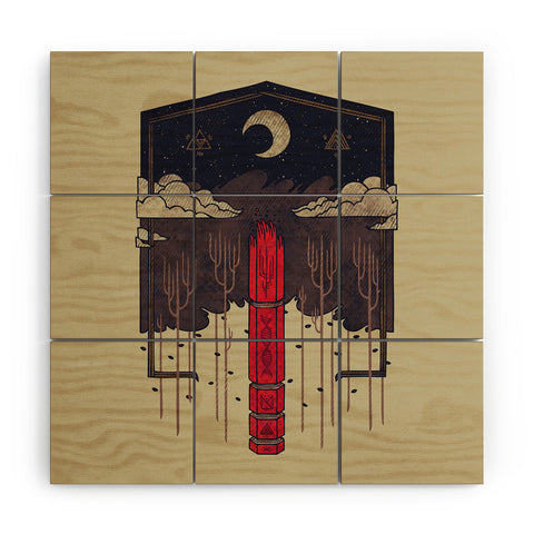 Hector Mansilla The Lost Obelisk Wood Wall Mural
