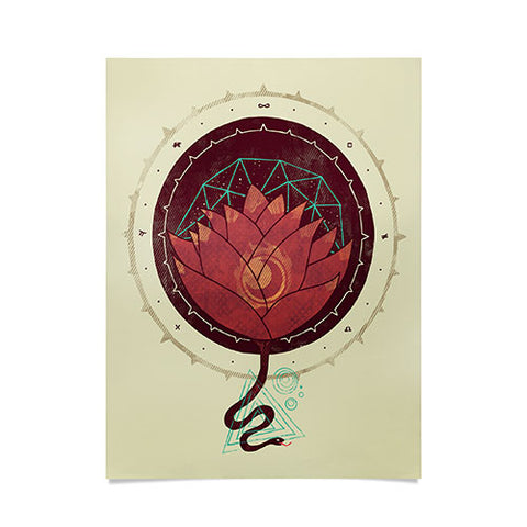 Hector Mansilla The Red Lotus Poster