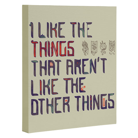 Hector Mansilla The Things I Like Art Canvas
