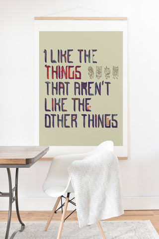 Hector Mansilla The Things I Like Art Print And Hanger