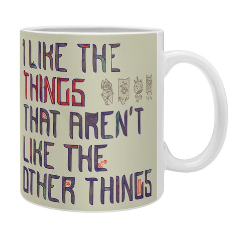 Hector Mansilla The Things I Like Coffee Mug