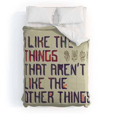 Hector Mansilla The Things I Like Comforter