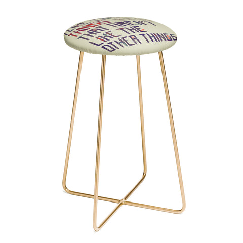Hector Mansilla The Things I Like Counter Stool