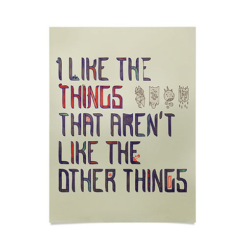 Hector Mansilla The Things I Like Poster
