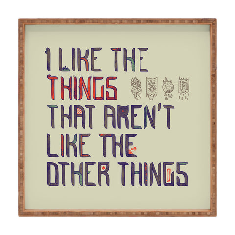 Hector Mansilla The Things I Like Square Tray