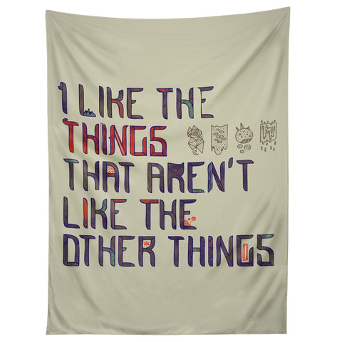 Hector Mansilla The Things I Like Tapestry