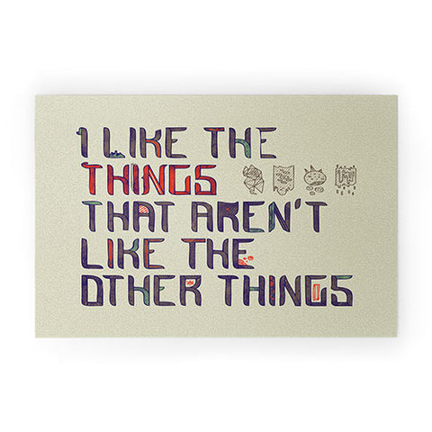 Hector Mansilla The Things I Like Welcome Mat