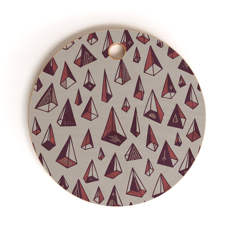 Hector Mansilla Triangles Are My Favorite Shape Cutting Board Round