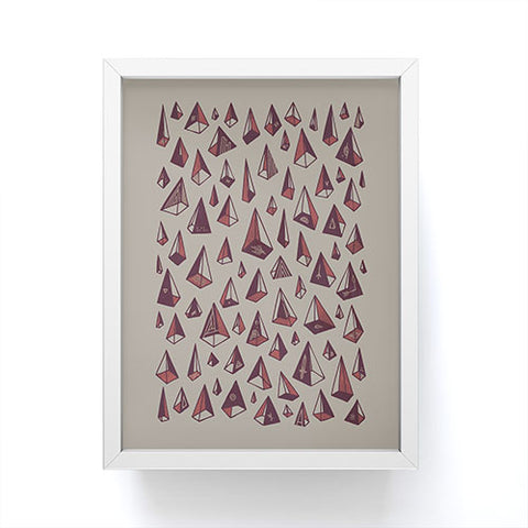 Hector Mansilla Triangles Are My Favorite Shape Framed Mini Art Print