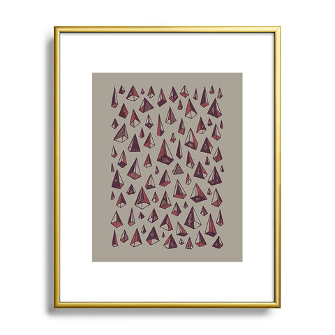 Hector Mansilla Triangles Are My Favorite Shape Metal Framed Art Print