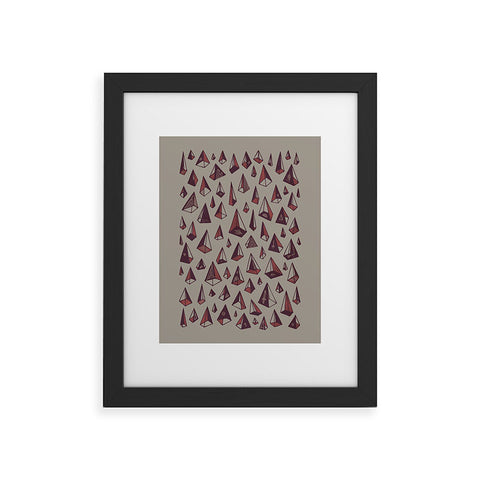 Hector Mansilla Triangles Are My Favorite Shape Framed Art Print