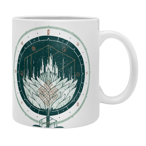 Hector Mansilla White Dahlia Coffee Mug