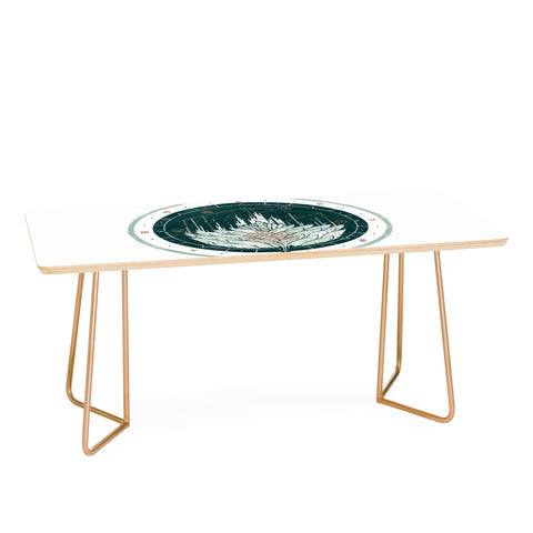 Hector Mansilla White Dahlia Coffee Table