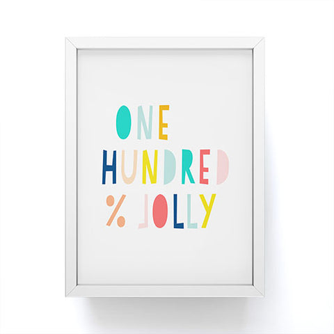 Hello Sayang 100 Percent Jolly Framed Mini Art Print