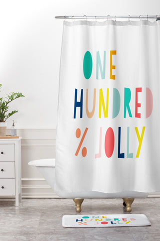 Hello Sayang 100 Percent Jolly Shower Curtain And Mat