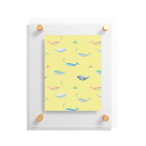 Hello Sayang A Whale Lot of Fun Floating Acrylic Print