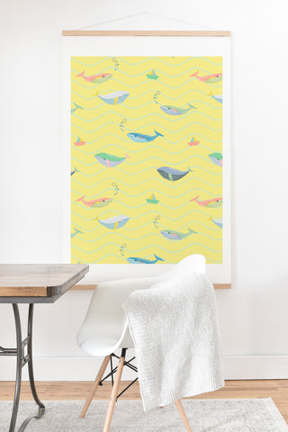 Hello Sayang A Whale Lot of Fun Art Print And Hanger