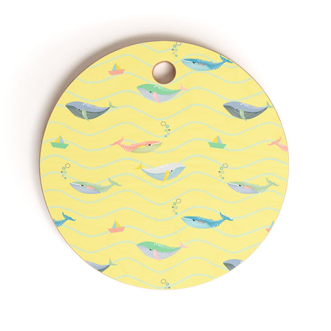 Hello Sayang A Whale Lot of Fun Cutting Board Round