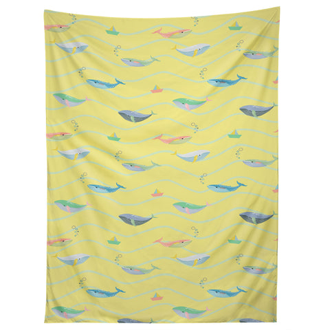 Hello Sayang A Whale Lot of Fun Tapestry