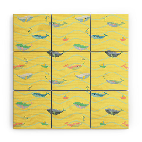 Hello Sayang A Whale Lot of Fun Wood Wall Mural