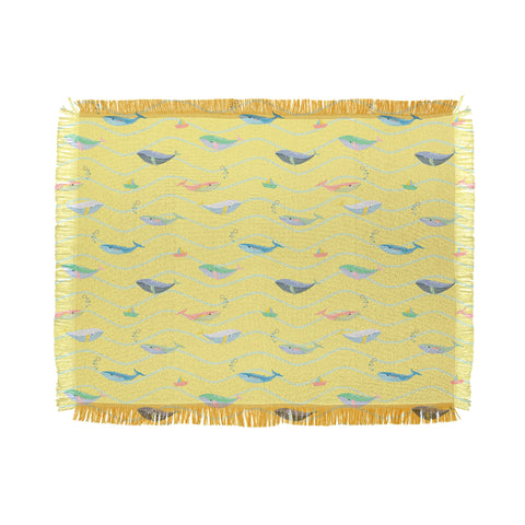 Hello Sayang A Whale Lot of Fun Throw Blanket