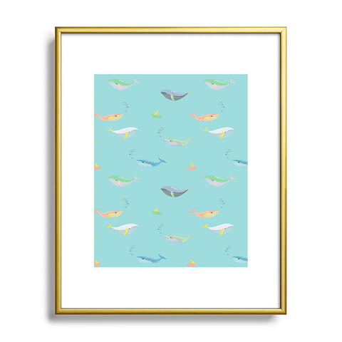 Hello Sayang A Whale of A Time Metal Framed Art Print
