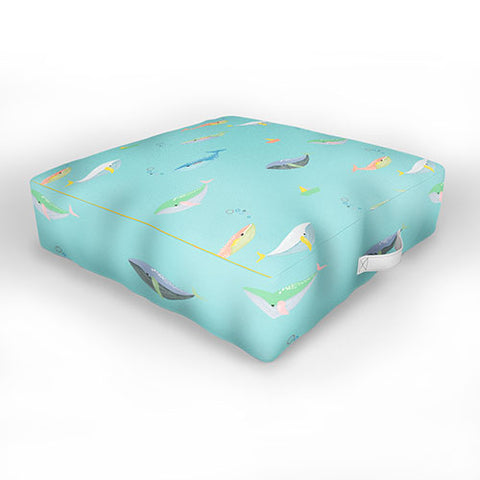 Hello Sayang A Whale of A Time Outdoor Floor Cushion