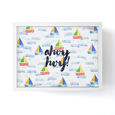 Hello Sayang Ahoy Hoy Framed Mini Art Print