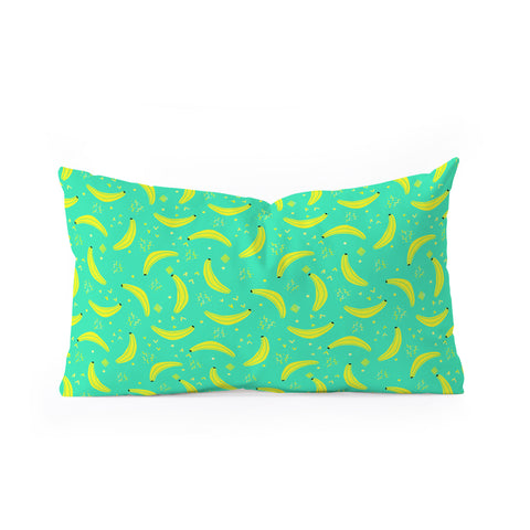 Hello Sayang Bananas Over Bananas Oblong Throw Pillow