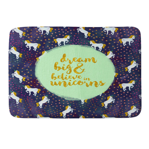 Hello Sayang Believe in Unicorns Memory Foam Bath Mat