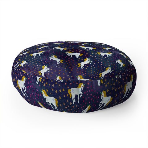 Hello Sayang Believe in Unicorns Floor Pillow Round