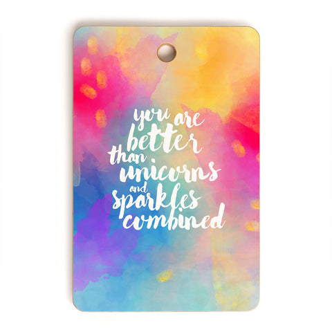 Hello Sayang Better Than Unicorns Cutting Board Rectangle