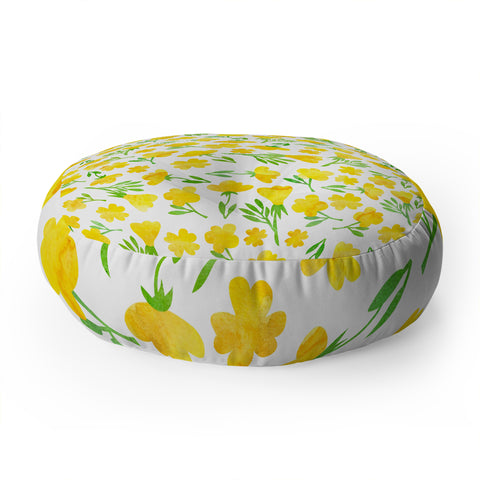 Hello Sayang Bloom with Grace Floor Pillow Round