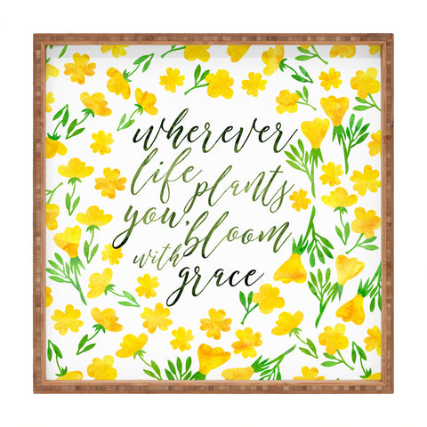 Hello Sayang Bloom with Grace Square Tray