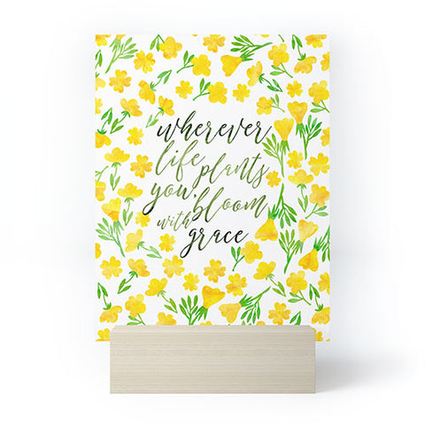 Hello Sayang Bloom with Grace Mini Art Print