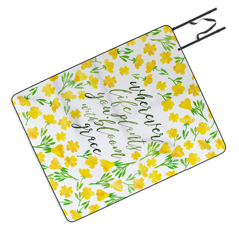 Hello Sayang Bloom with Grace Picnic Blanket