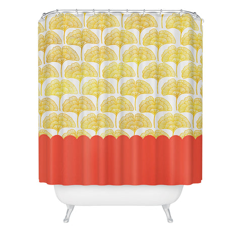 Hello Sayang Botanica Shower Curtain