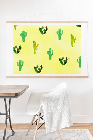Hello Sayang Cactus Madnessa Art Print And Hanger