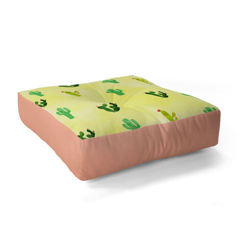 Hello Sayang Cactus Madnessa Floor Pillow Square