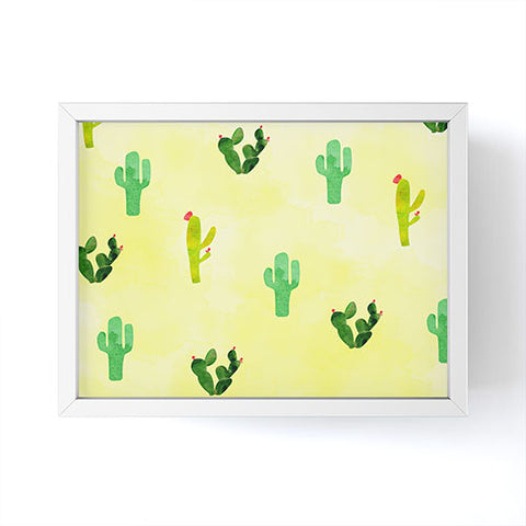 Hello Sayang Cactus Madnessa Framed Mini Art Print