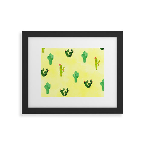 Hello Sayang Cactus Madnessa Framed Art Print