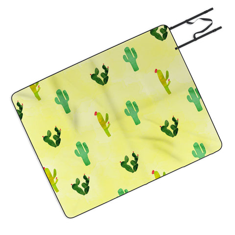 Hello Sayang Cactus Madnessa Picnic Blanket