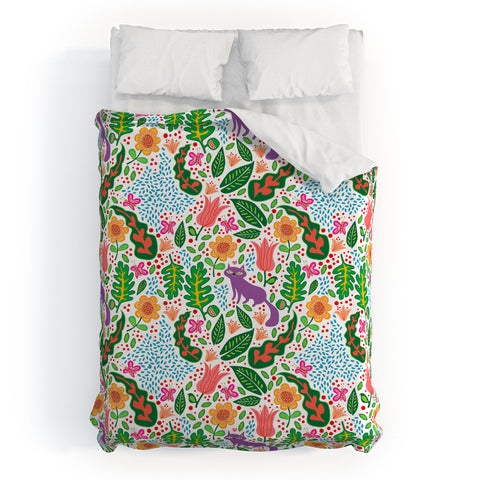 Hello Sayang Cat Day Duvet Cover