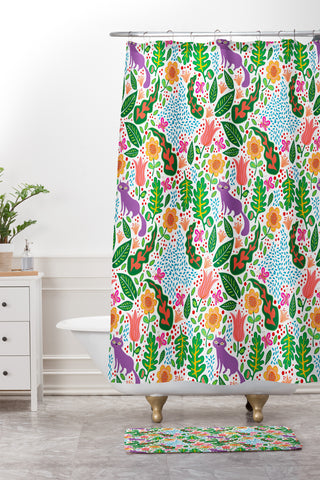 Hello Sayang Cat Day Shower Curtain And Mat