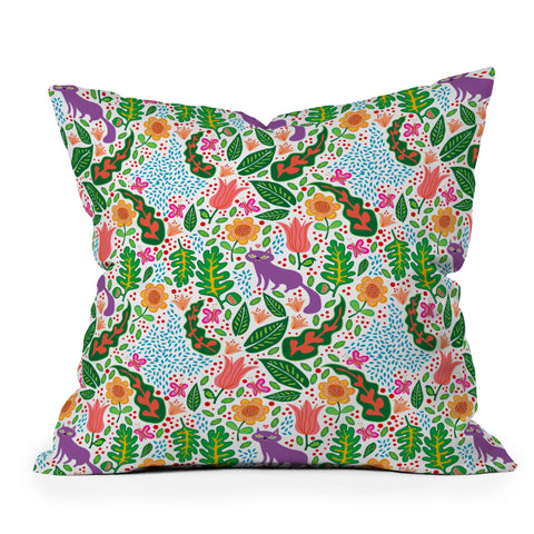 Hello Sayang Cat Day Throw Pillow